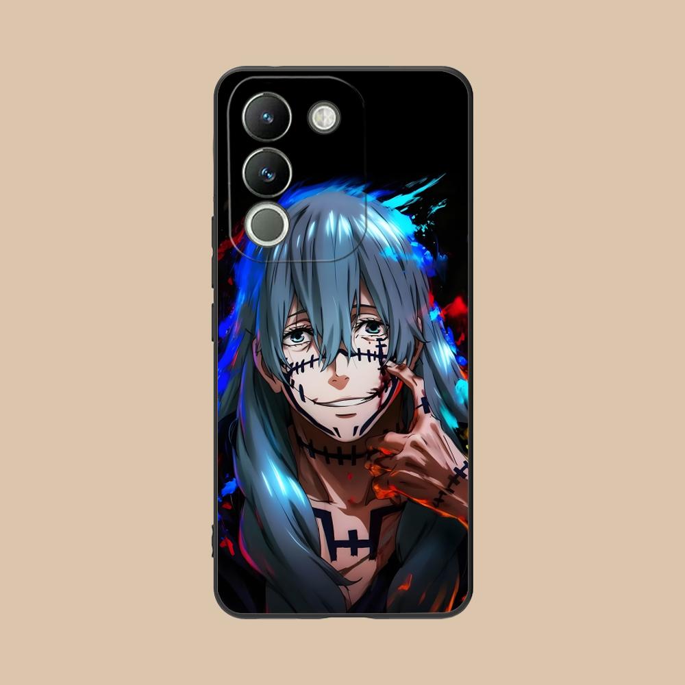 JJK Mahito Phone Case for VIVO Y77 76 75 74 73 72 58 56 55 51 50 38 36 Y19 Y18 Y03 Y01 5G Soft TPU Shockproof Cover