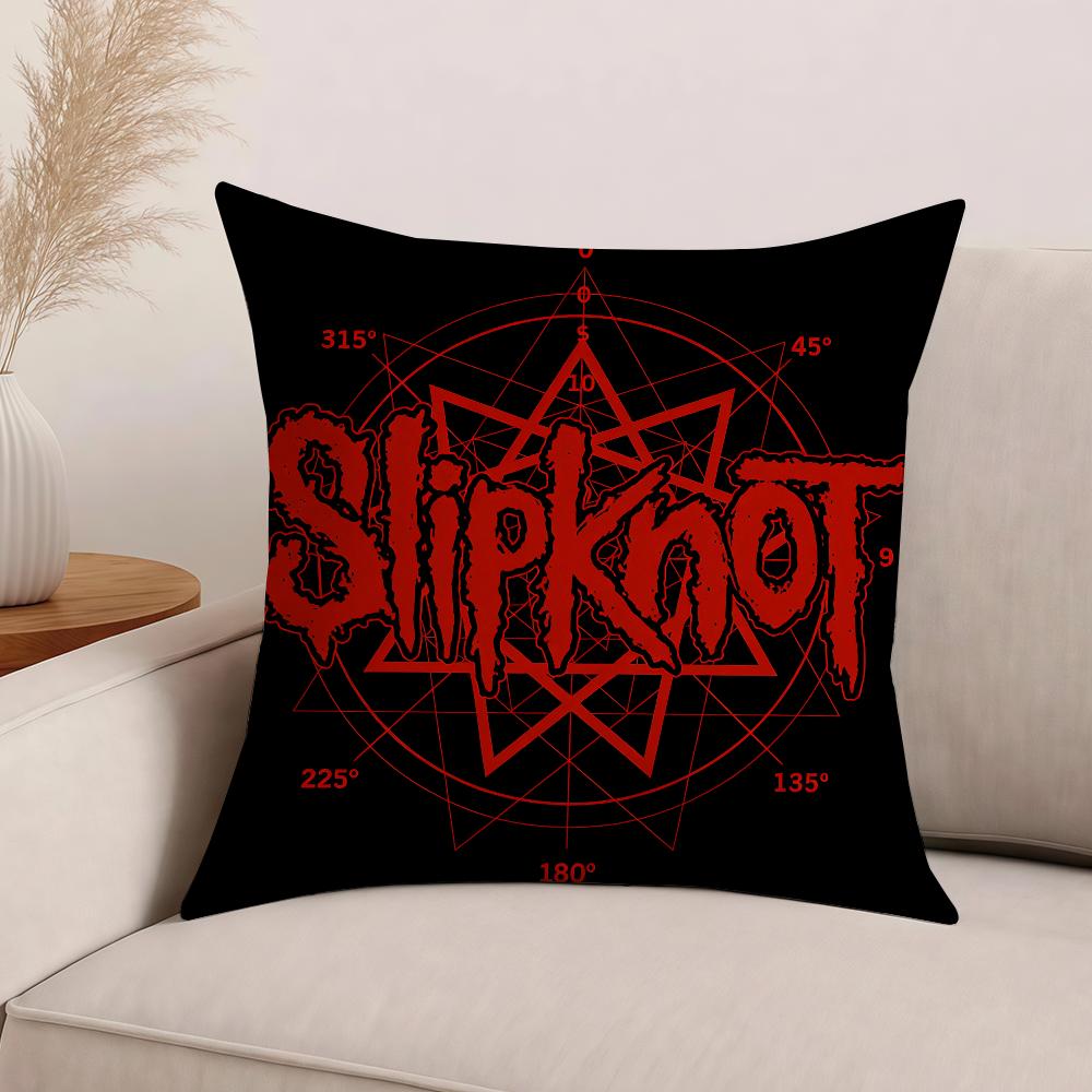 Rock Band S-Slipknot Pillow Case Office Cushions Suitable For Sofa Car Bedroom Decorative Cushion Cover
