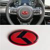1Pc 3D Aluminium Car Steering Wheel Center Emblem Badge Sticker Decal for K2 K3 K5 KX5 GT Forte Rio Optima Sorento Accessories