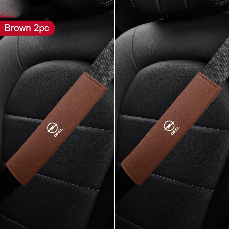 2pcs Car Seat Belt Shoulder Pads Adjustable Protective Shoulder Cover For Opel Astra Insignia Corsa Zafira Meriva Mokka Vivaro