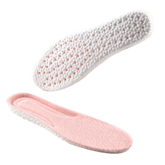 1 Pair Wool Fleece Insoles Foot Pain Relief Soft Thick Warm Winter Inner Soles Shock Absorbing Boots Sports Shoes Insert Liners Cushions