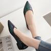 Fashion Casual Women Flats Ballet Shoes Pointed Toe Loafers Shoes Shallow Brand Sexy Snake Leather Slip On Women's Flats Large Size 45