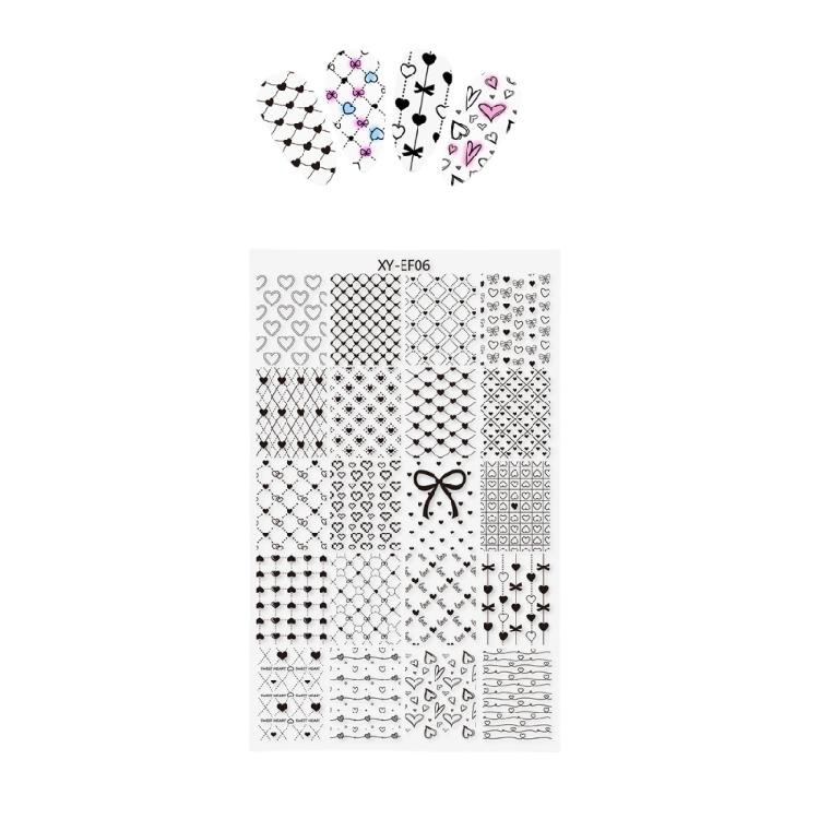 Professional Nail Stamping Plate Showcasing Beautiful Oriental Pattern Nail Art Stamper for Unique Nail Designs