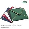 50 Pack Size A7 Envelopes, Luxury Invitation Envelopes V-Flap Envelopes Quick Seal with Gold Border for Invitations, Weddings, Photos, Graduation