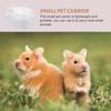 Small Pet Hamster Cage Portable Carrying Case Outdoor Chinchilla House Travel Carrier Ventilated Pet Cage for Hamsters Rabbits