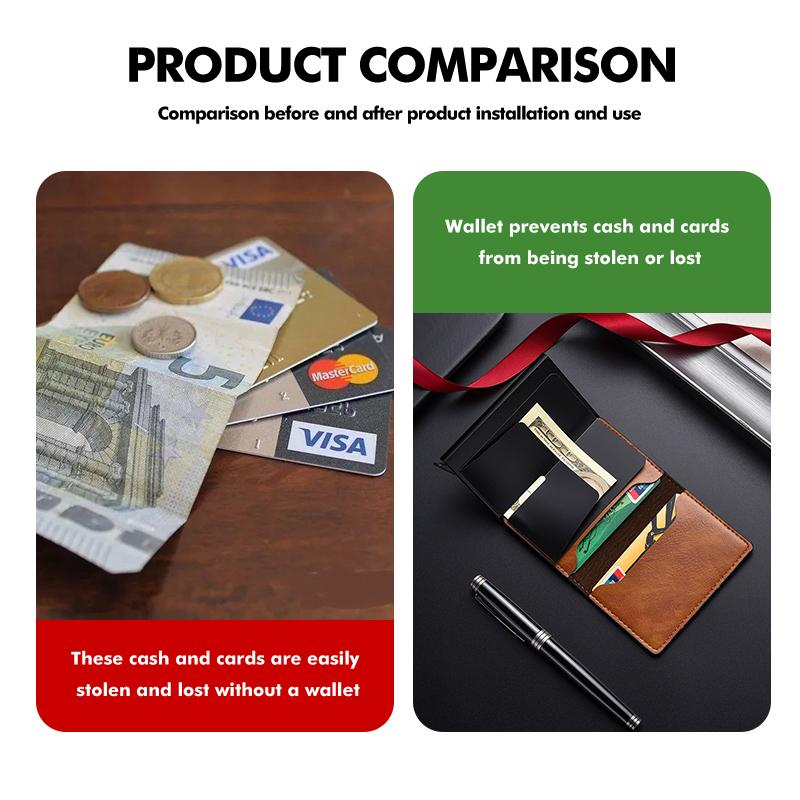 Men Wallet RFID Blocking Credit Card Holder Purse Male Money Bag For Opel Meriva Mokka Grandland Vectra Zafira Vivaro Antara