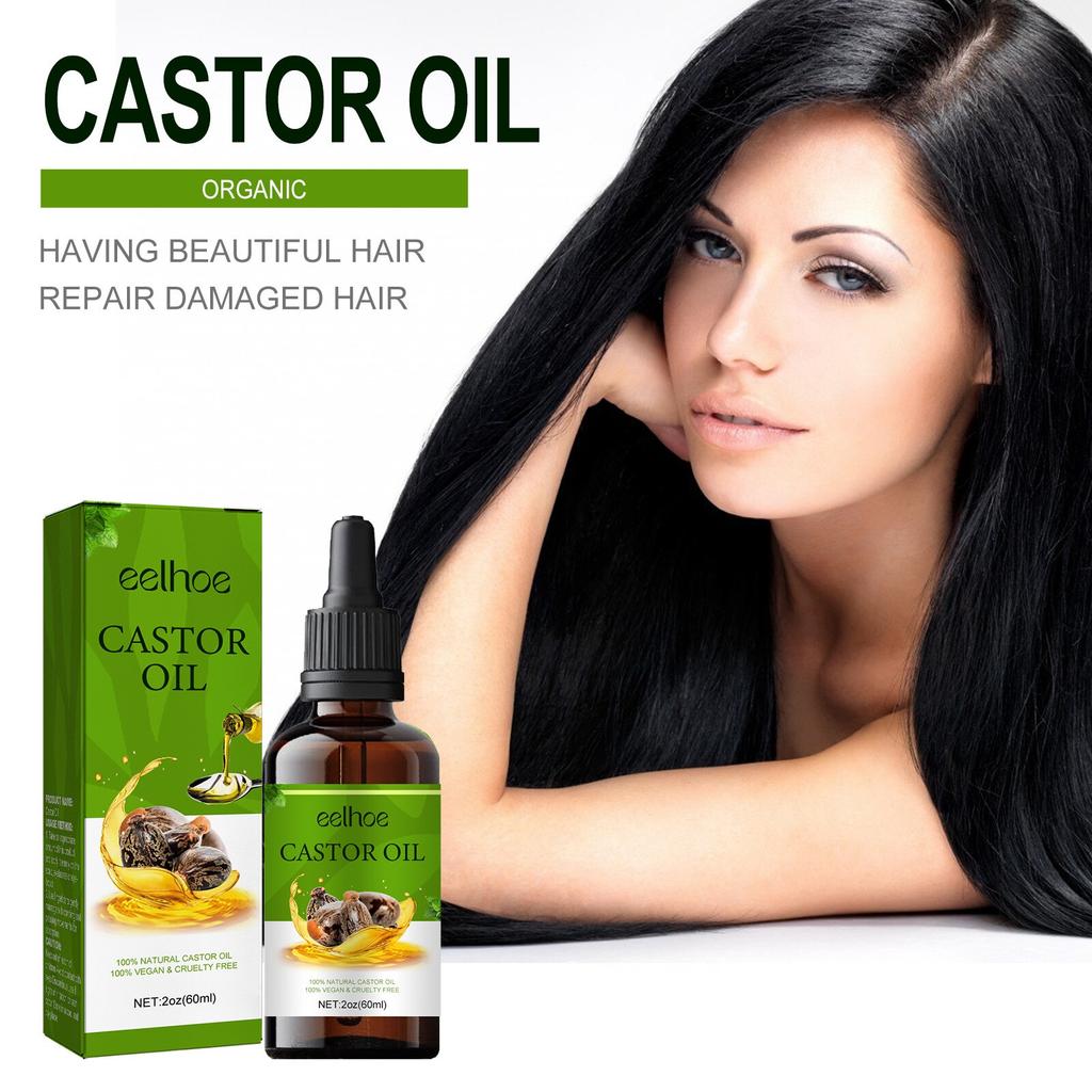 EELHOE Organic Castor Oil Hair Treatment 100ml Deep Moisturizing & Protection Hair Care