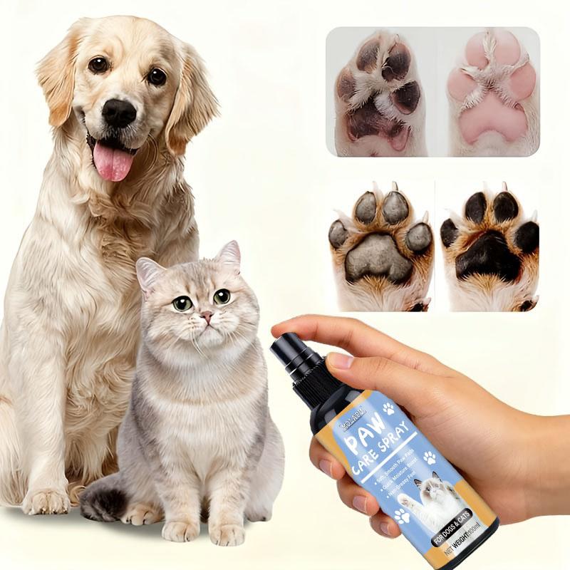 Spray per Zampe di Animali Domestici, Formulato con Estratti Vegetali Naturali, È Specificamente Progettato per Cuscinetti delle Zampe Secchi, Ruvidi o Screpolati, Aiutando a Migliorare la Secchezza App