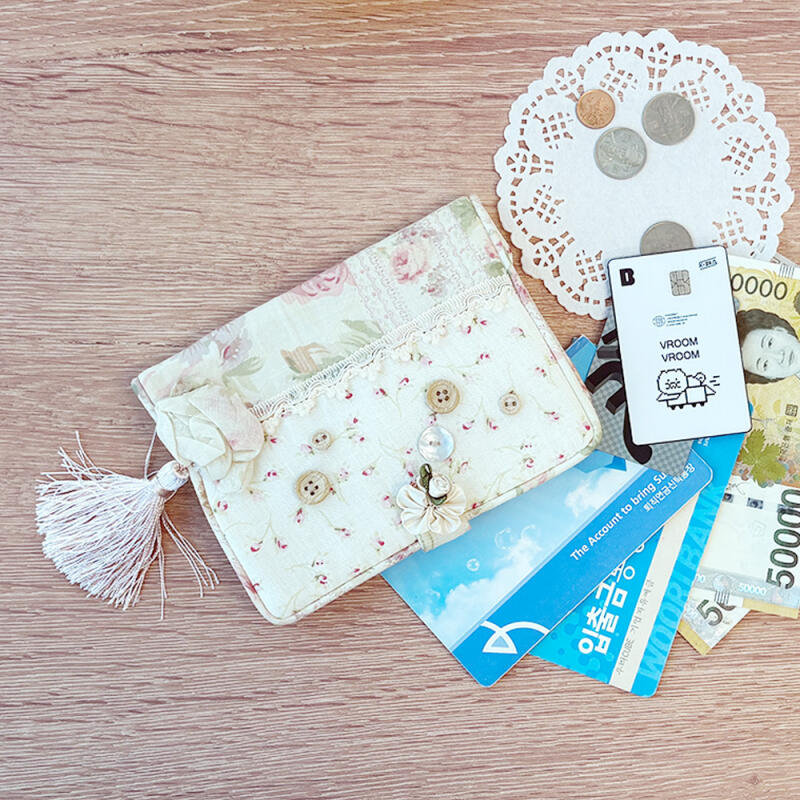 Chevy Tassel Flower Passbook Wallet