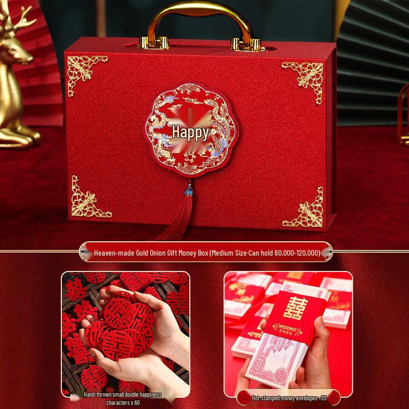 Luxury Betrothal Gift Box: Elegant Engagement & Wedding Decoration for Bride Price Cash
