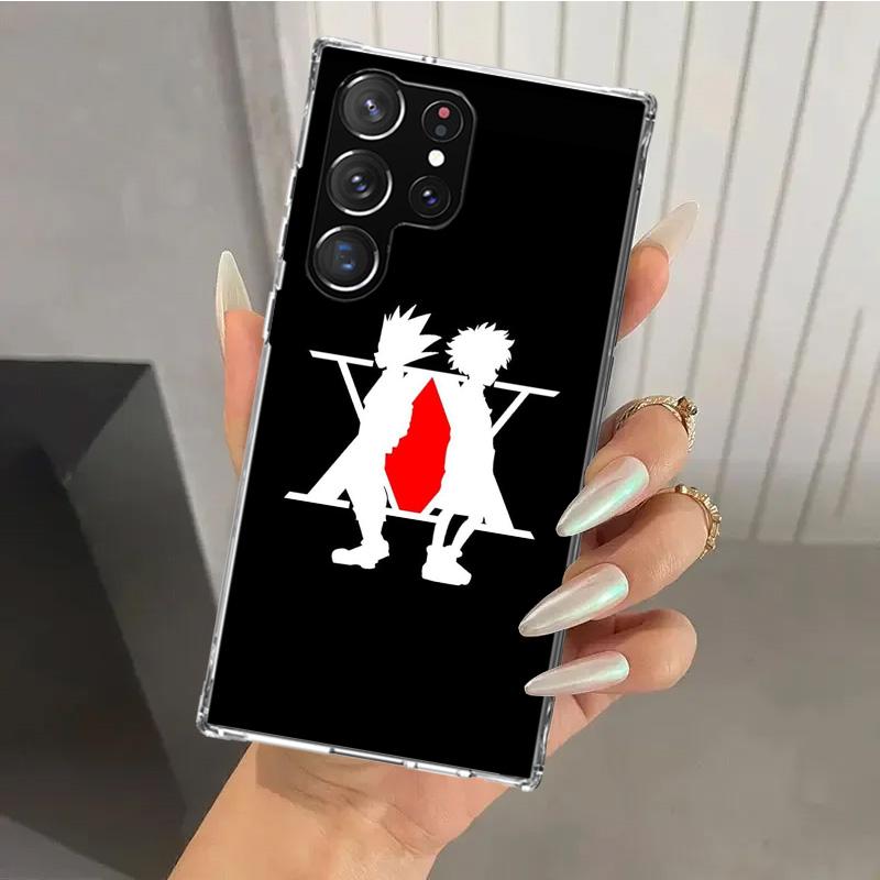 Black White Hunter HXH Phone Case for Samsung Galaxy S26 S24 S23 Ultra S25 Edge S22 S21 Plus S20 FE + Soft Print Shell Funda Gal