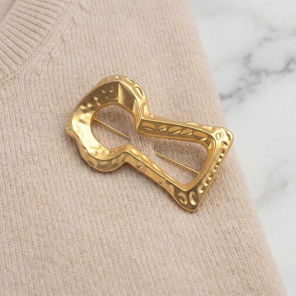 Vintage Jas Pin Corsage Ornament Metaal Glanzend Broche Uniform Sleutelgat Broche Mannen