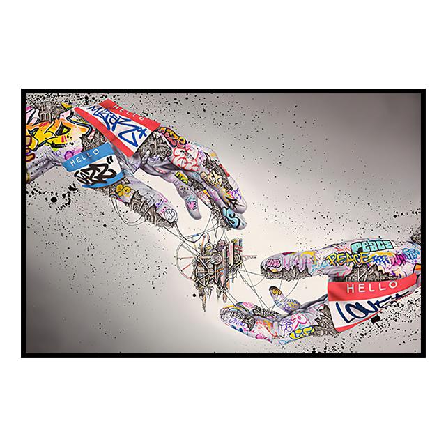 Obrázek zebry z láhve od sody Dekorace Nástěnná malba Graffiti Plakát Malba na plátně a Nástěnné umělecké tisky do obývacího pokoje pro moderní domácí dekoraci Bez rámu