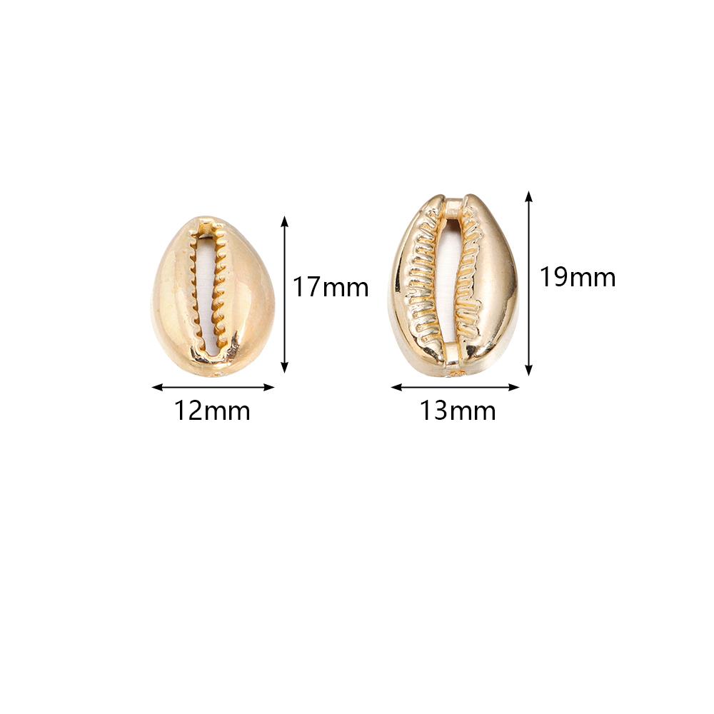 50pcs CCB Natural Shell Beads Sea Conch Loose Spacer Beads For Jewelry Making DIY Crafts Necklace Bracelet Earrings Accessories