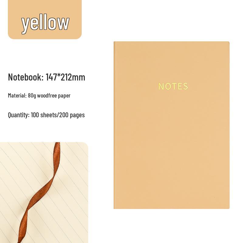 Large Thick Loose-Leaf Meeting Minutes Notebook - A5/B5, Simple Design