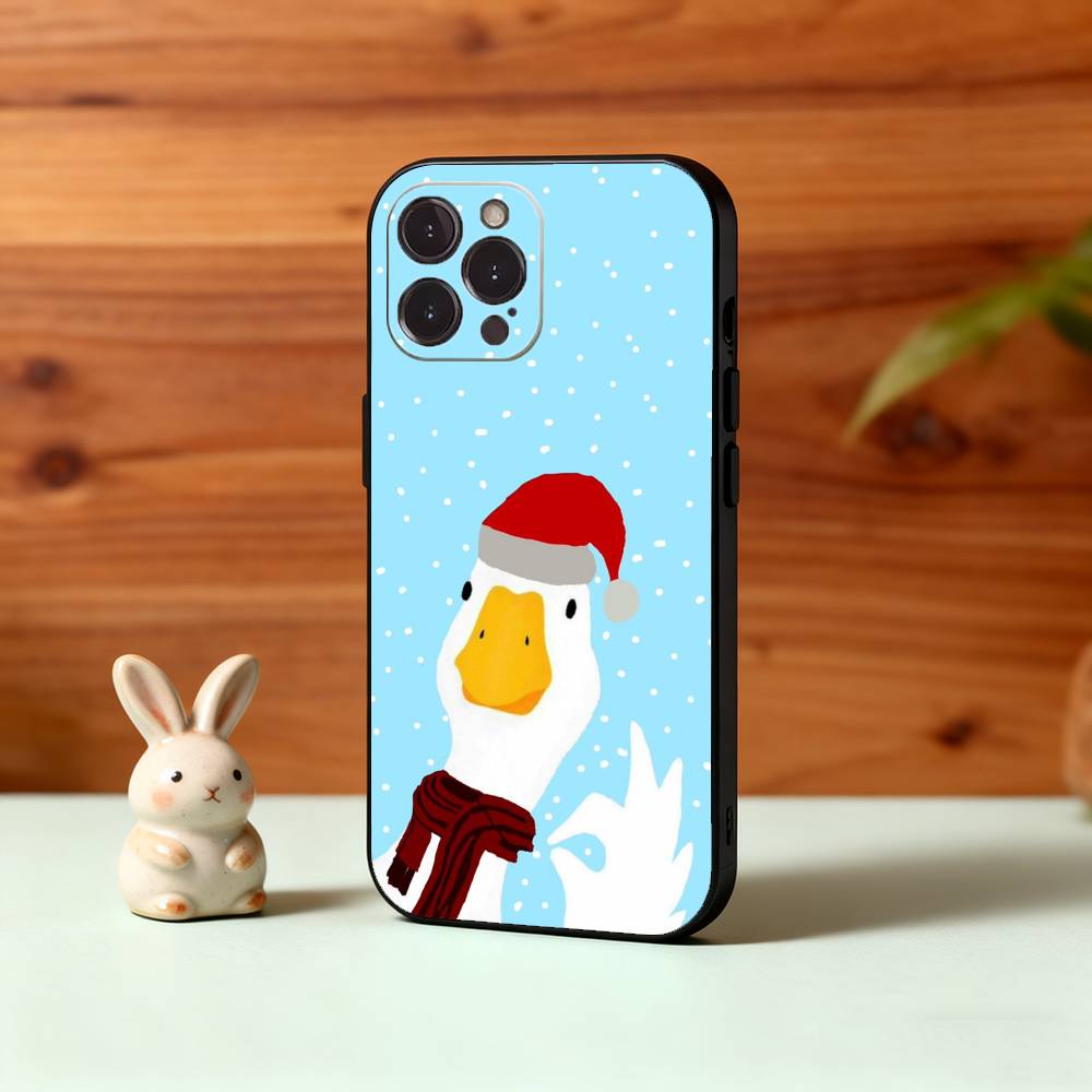 Funny D-Duck D-Daily Phone Case For iPhone17,16,15,14,13,12,Plus,Pro Max, 5G Others Soft Black Cover