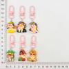 Funny Cartoon Rich Lady Keychain Pendant for Students – Girlish Leopard Print Decoration