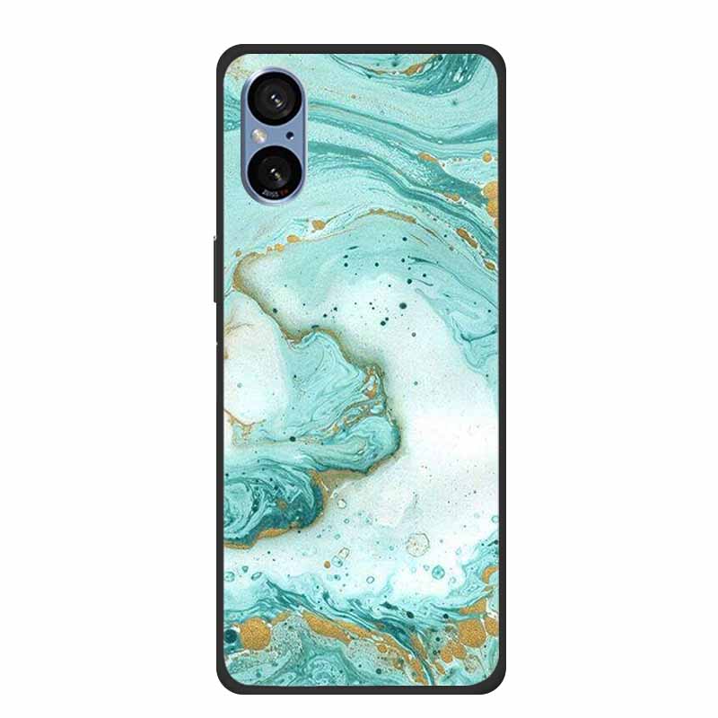 For Sony Xperia 5 V Case Marble Shockproof Soft Silicone TPU Back Cover For Sony Xperia5 V 5V 5G Phone Cases XQ-DE54 New Fundas
