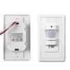SLS 180 Degree Wall-Mounted Infrared Motion Sensor Light Switch Single Pole PIR Detector Human Body Movement ABS PC Durable 9m