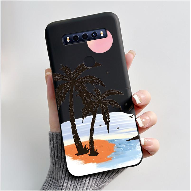 

Casing For TCL 10 SE Case Aesthetic Fashion Cute Cat Astronaut Black Soft Silicone Shockproof Back Cover For TCL 10SE Phone Case TCL 10 SE