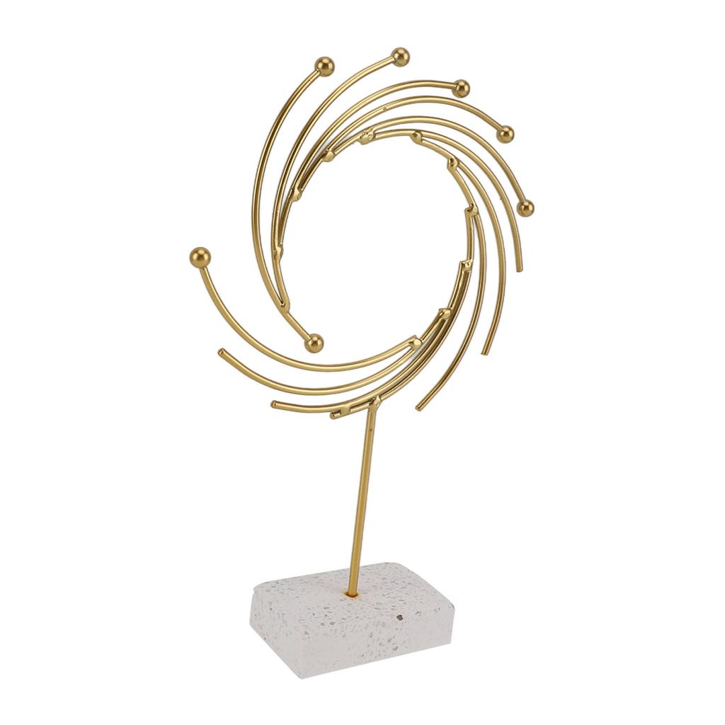 Abstract Sculpture Luxurious Modern Metal Ornament Hand Made Tabletop Decoration for Offices Living Rooms Studies