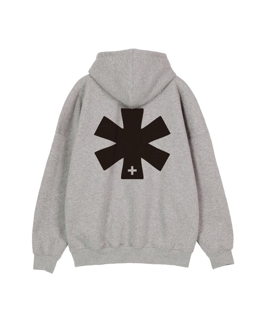 B Logo Hoodie Gray