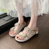 Platform sandals for women, soft soles for summer wear, new models in summer 2025 with slippers, ugly and cute Roman beach shoes