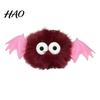 Romantic Gift for Women Halloween Bat Plush Keychain, Cute Devil Furry Pendant Party Decoration Bag Keys, Vintage Silver Alloy Key Ring, Spooky