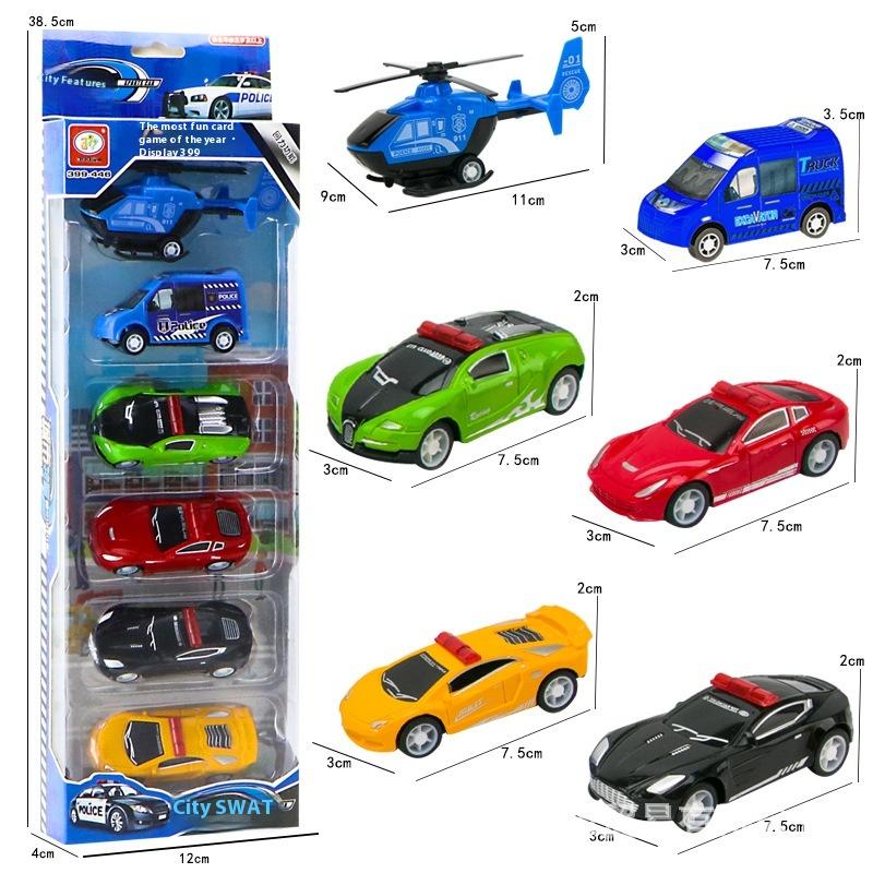 4/6 ks Natahovací inženýrské vozidlo Hračky pro kluky Dětská hračka Auto Setrvačnost Popelářské auto Modely Pro děti Ideální dárky