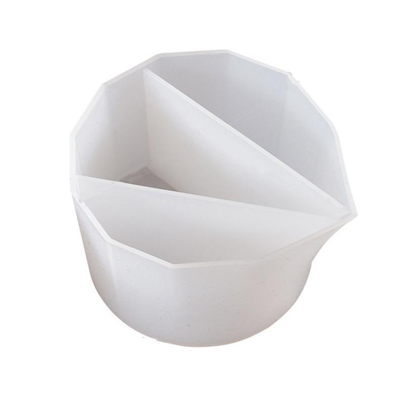 Color Mixing Split Cup For Pouring Paint DIY Handmade Fluid Bear Crystal Drip Silicone Mold Art