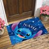 Personalized Name Stitch Dreams Living Room Non-Slip Area Rug Soft Carpet for Bedroom Kids Playroom Sofa Office Home Decor Doormat
