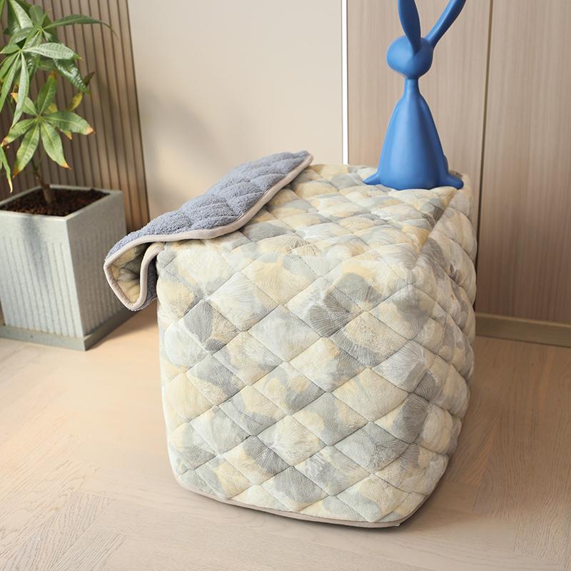 

Клетки для кошек, собак и домашних животных с термочехлами, трехслойные, утолщенные, с изоляцией из молочного флиса, зимняя изоляция для клеток для птиц, удобные M 60x42x48cm белый