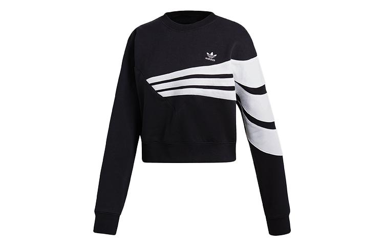 

Adidas Originals Sweatshirts Women s Black Crew Neck Moderate Regular DU9601 36