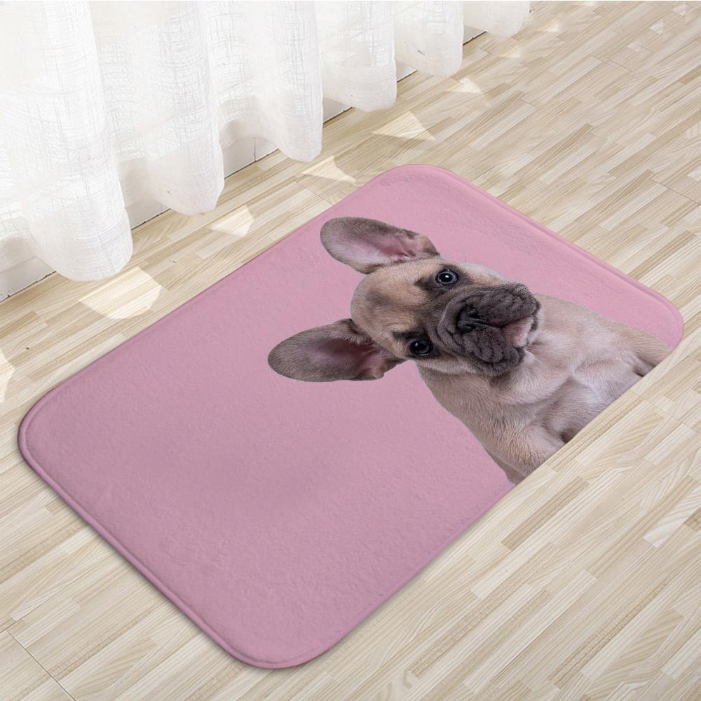 

French Bulldog Frenchie Dog Floor Mats Home Carpet Door Mats Modern Decor Carpet Anti-Slip Floor Mats 339 40cmx60cm