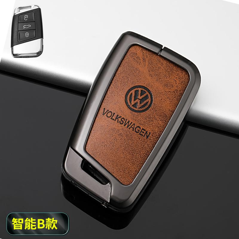 Zinc Alloy Car Remote Key Case Cover Shell Protection Auto Keychain Accessories For VW Volkswagen Passat B8 Tiguan Magotan Golf USX3