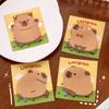 4 Pcs/Bag Durable Capybara Memo Pad Kawaii Message Paper Ins Style Cartoon Notepad  Students