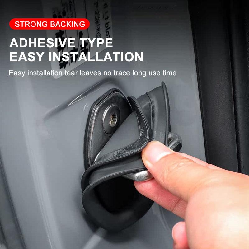 4Pcs/Set Car Door Stopper Cover Door Lock Protective Covers Styling For Tesla Model S Model X Model Y Cybertruck Model 3 Model Y