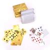 24K Gold Playing Cards Plastic Poker Game Deck Foil Pokers Pack Magic Cards Waterproof Card Gift Collection Gambling Board Game