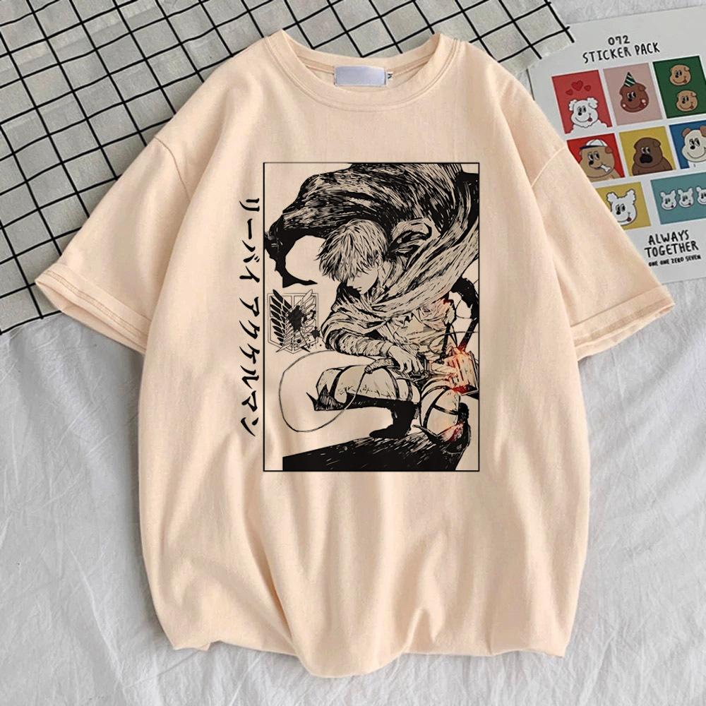 

Attack on Titan tshirt teen hip hop Y2k Classic Comfortable University korean clothes tshirt Digital aesthetic Retro graphic 4XL