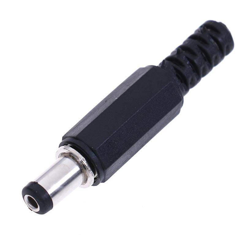 5Pcs 5.5X2.1Mm Male Dc In-Line Plug Socket Jack Connector Adapter