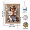 New Arrival 5D DIY Full Circle Diamond Painting "Angel" Embroidery Cross Stitch Home Decor Gift