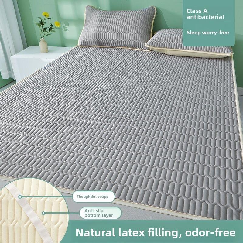 Summer Latex Cool Mat Ice Silk Bedding Single Student Dormitory Bed Sheet Cooling Sensation Mattress Cover Folding Style