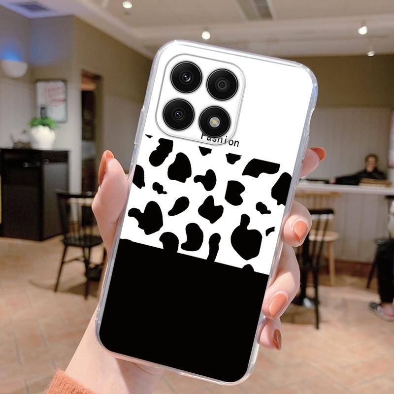 For Honor 70 Lite 5G Case Silicone Soft Clear TPU Coque for Honor X8a X8b X8c X8 5G X6 Phone Cover Print Shell Protection Women