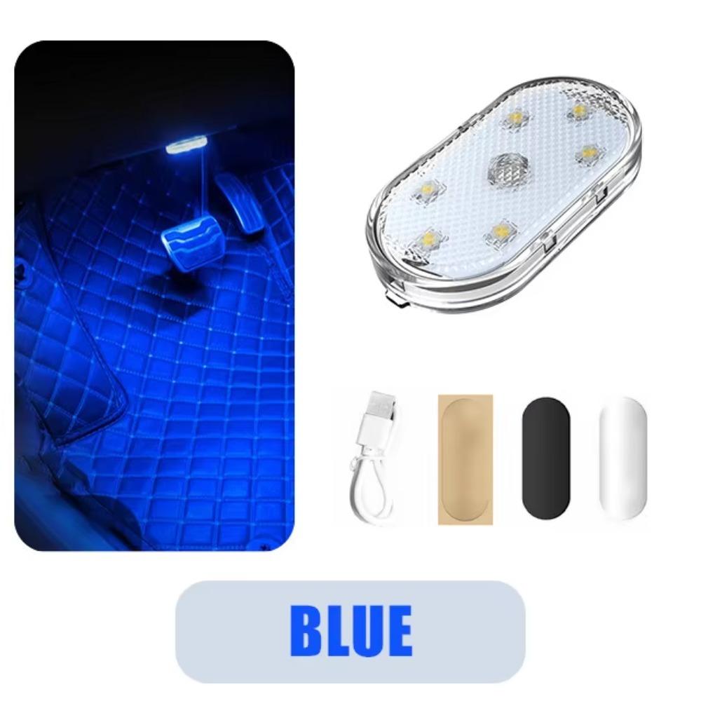 Car Interior Ambient Light USB Rechargeable Cabinet Light Room Decor RGB Lights Atmosphere LED Lamp Magnet Wireless Light