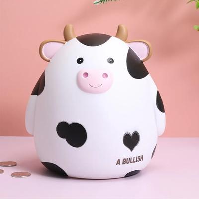 Cartoon Cute Cows Shaped Piggy Bank Money Box Large Savings Box Savings Box For Coins For Notes Alcancia Birthday Christmas Gift