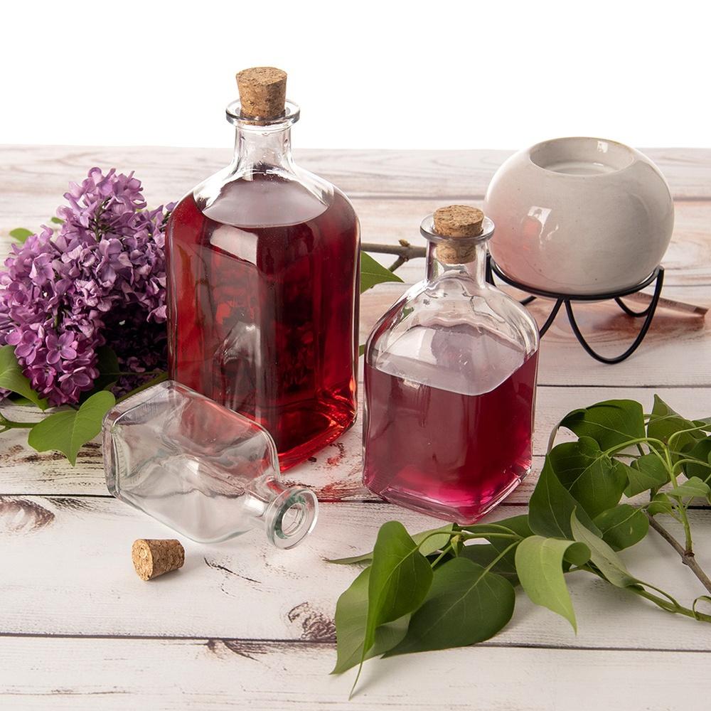 Butelka Szklana Z Korkiem Na Nalewkę Wino Likier Sok Produkty Sypkie 270 Ml
