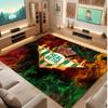 Real Betis Fußball Druck Kristall Samt Teppich, Bequemer Wasserabsorbierender Rutschfester Indoor Boden Teppich