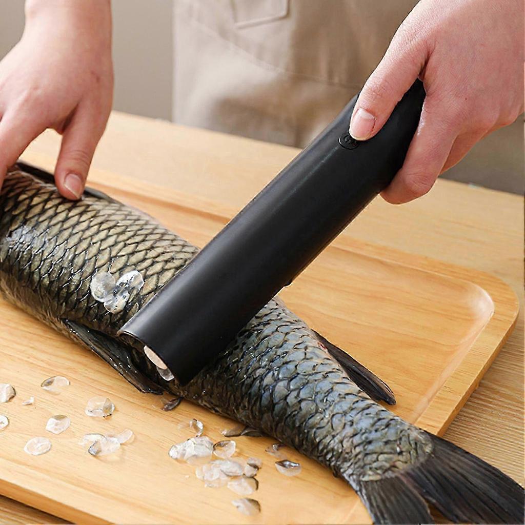Electric Fish Scaler Automatic Descaler Tool with Stainless Steel Blades Cordless Rechargeable