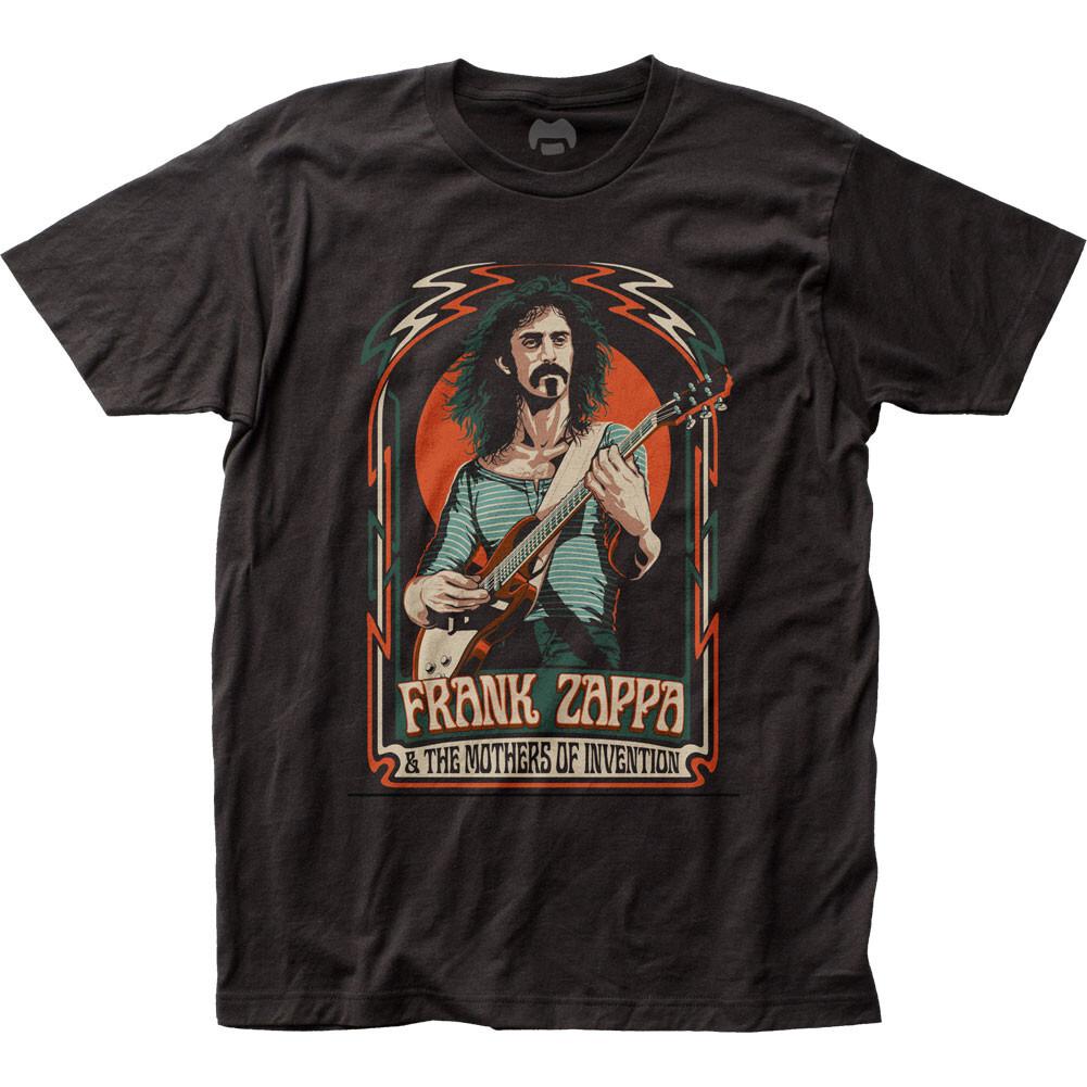 26 Frank Zappa Illustration Mens T Shirt Rock and Roll Music Classic Band Tee Black Unisex T-Shirt L