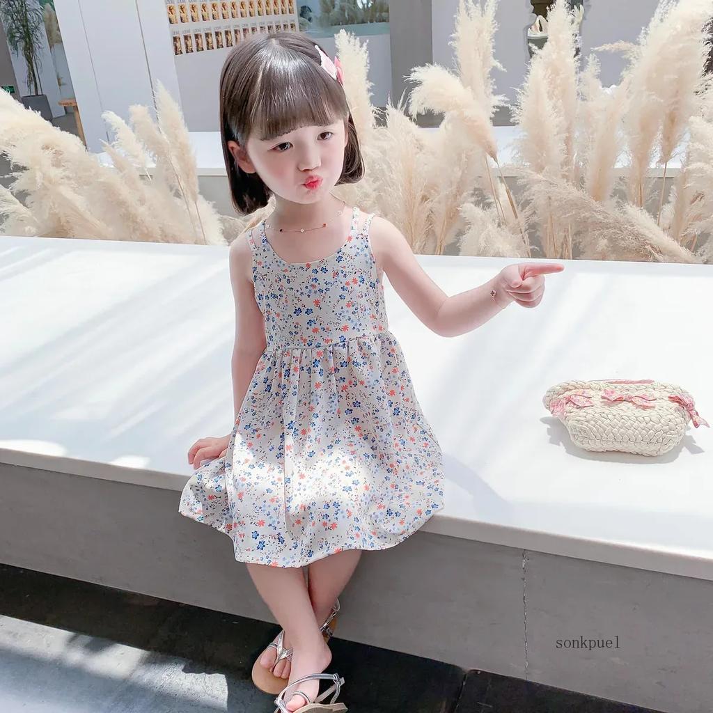 Baby Girls' Dress Summer Chiffon Floral Princess Dresses Cute Kids Sundresses Children's Clothing